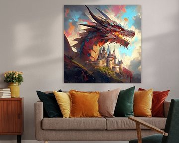 Colourful dragon by Peridot Alley