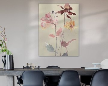 Feldblumen in Pastellfarben von Japandi Art Studio