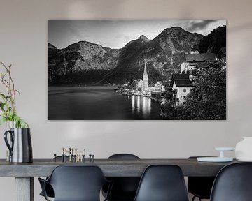 Hallstatt in Schwarz und Weiß, Österreich von Henk Meijer Photography