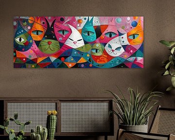Peinture chat | chat sur De Mooiste Kunst