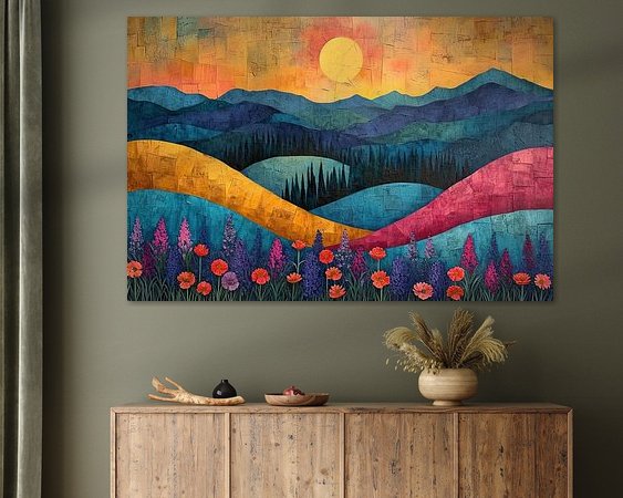 Example of the artwork in a room