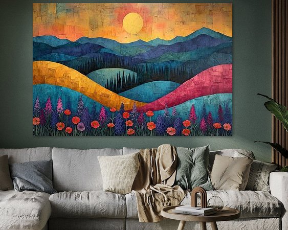 Example of the artwork in a room