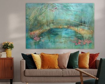 Peinture, pont d'or, impressionnisme sur Joriali Abstract