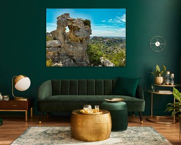 Whimsical rock formations, Les Baux-de-Provence, Provence Vaucluse, France,