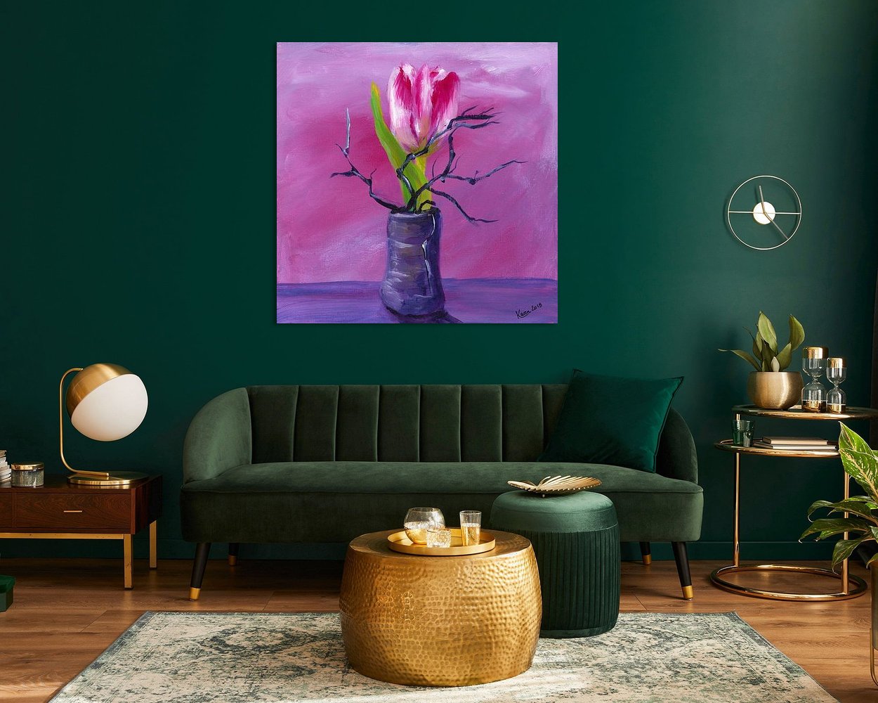 Example of the artwork in a room