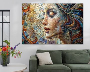 woman in mosaic by Egon Zitter