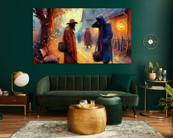 Example of the artwork in a room