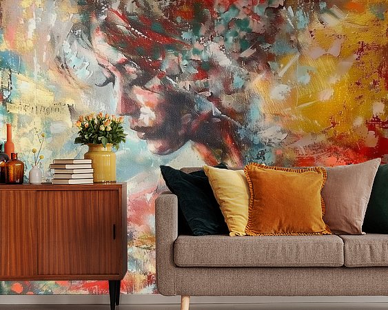 Example of the artwork in a room