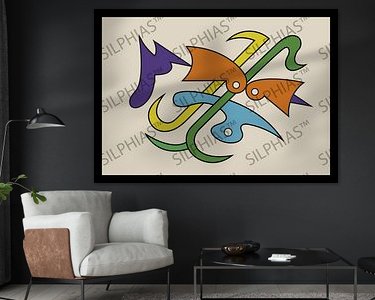 Example of the artwork in a room