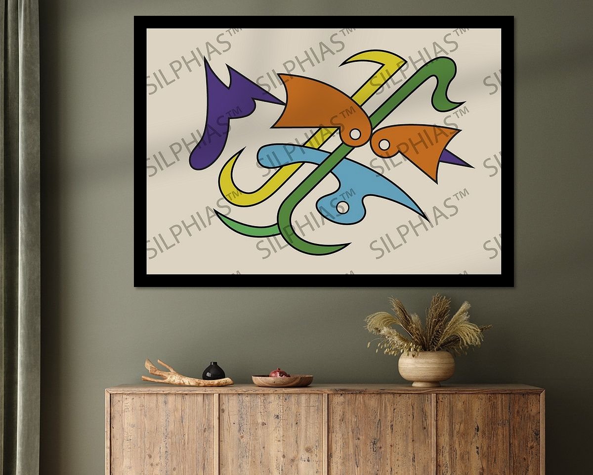 Example of the artwork in a room