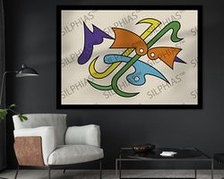 Example of the artwork in a room