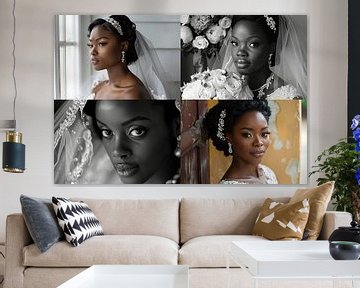 Nahaufnahme Braut Collage von Egon Zitter
