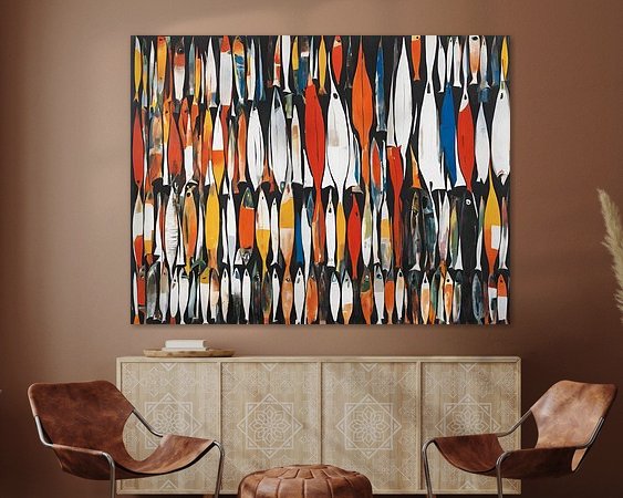 Example of the artwork in a room