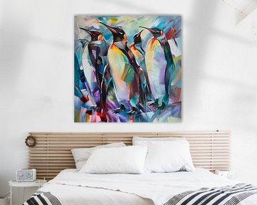 Bunte Pinguine von ARTemberaubend