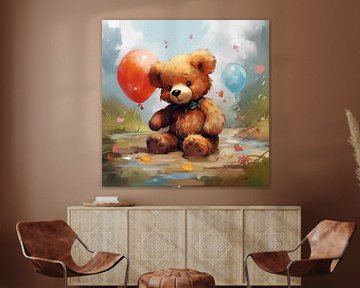 Feestelijke teddybeer van TheXclusive Art