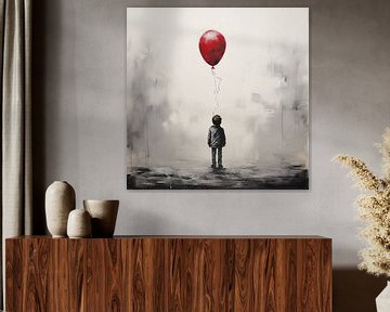 Junge mit Luftballon von TheXclusive Art