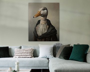 Portrait d'un canard sur But First Framing