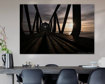 oude vuurtoren aan waddenzee