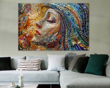 woman in mosaic by Egon Zitter