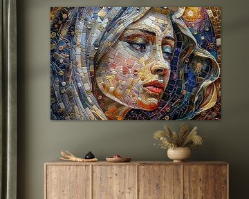 woman in mosaic by Egon Zitter