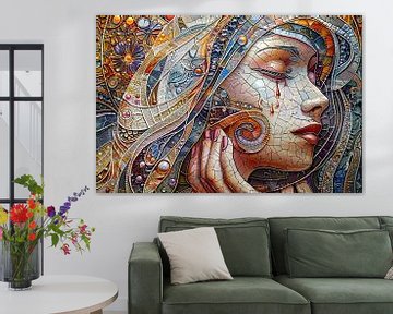 woman in mosaic by Egon Zitter