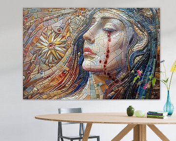 woman in mosaic by Egon Zitter