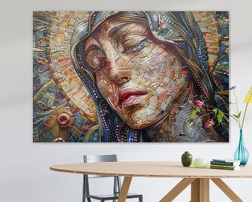 woman in mosaic by Egon Zitter