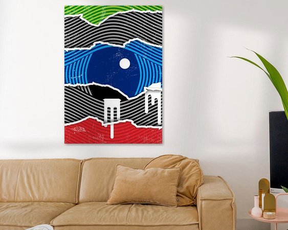 Example of the artwork in a room