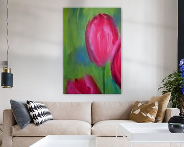 Red tulips 2 by Karen Kaspar