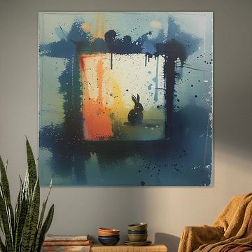 Seasonal nature in forest, Digital Painting by Ariadna de Raadt-Goldberg