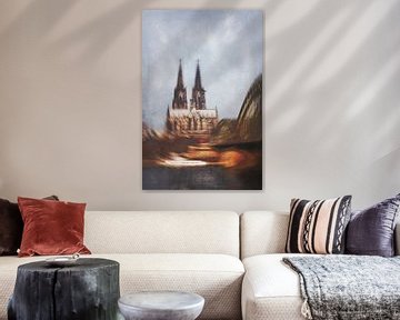 Bridge and Cologne Cathedral - Abstract by Dirk Wüstenhagen