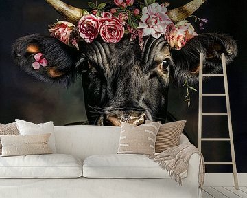 Flourishing exuberance: the quintessence of joy by Klaus Tesching - Art-AI