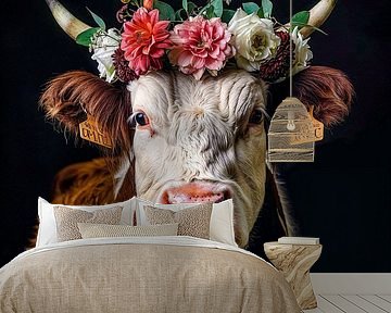 Playful grace: the smile of the willows by Klaus Tesching - Art-AI