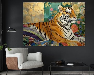 Exotischer Tiger Porträt | Tiger von Wunderbare Kunst