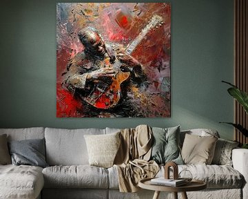 Soulful guitarist by Natasja Haandrikman