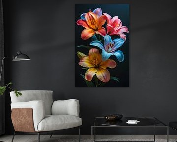 Gorgeous Colorful lillies by haroulita