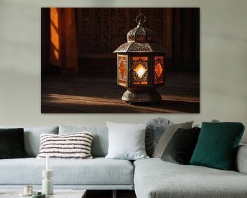 Oriental lantern in the warm morning light by Jan Bouma