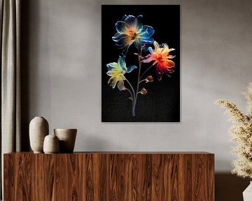 Bunte moderne Blumen von haroulita