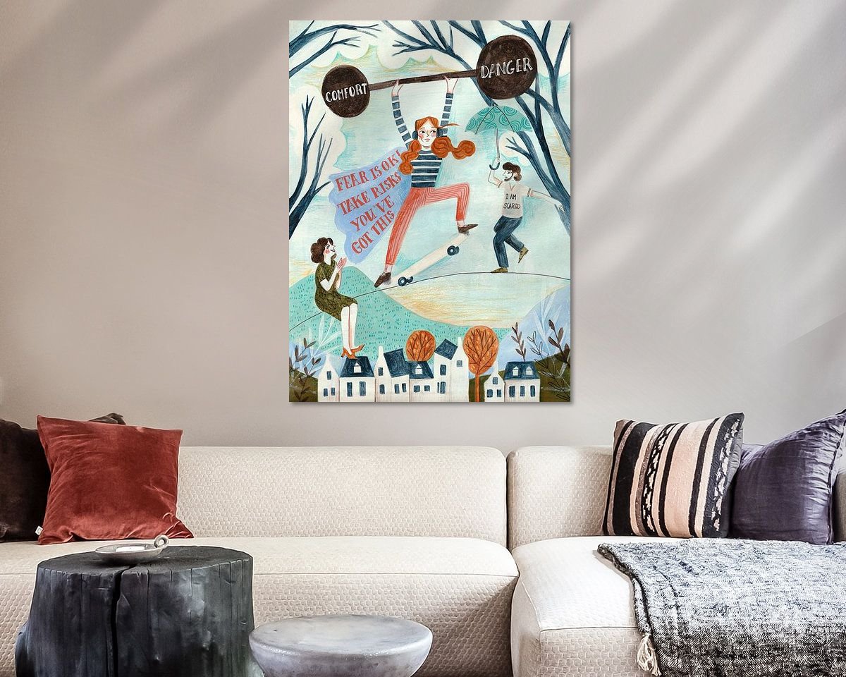 Example of the artwork in a room