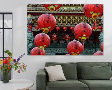 Lanterns in Jiufen by Renzo de Jonge