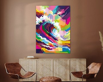 SEA WAVE WPAP by Taufan Heriyansyah