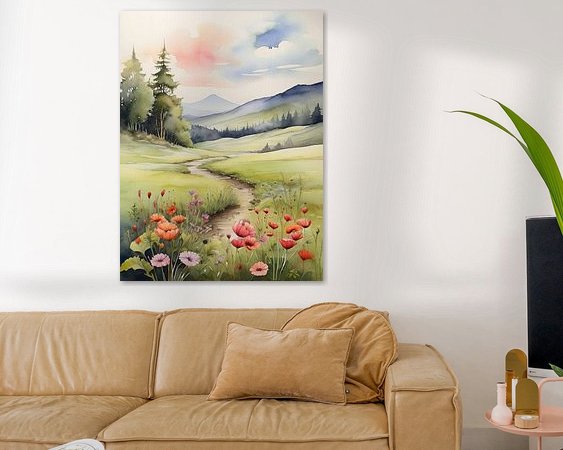 Example of the artwork in a room