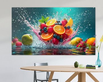 Fruit met waterdruppels van Mustafa Kurnaz