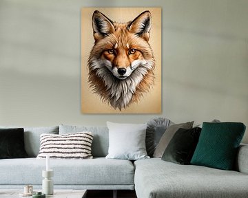 A Foxy portrait van H.Remerie Photography and digital art