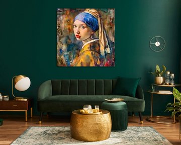 Girl with a Pearl Earring | Vermeer's Girl by ARTEO Paintings