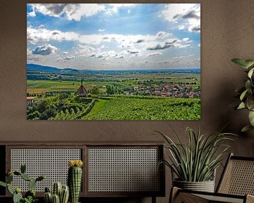 Mount of Olives Chapel with Staufen in Markgräflerland by Ingo Laue