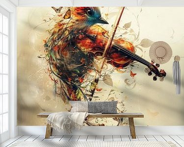 Example of the artwork in a room
