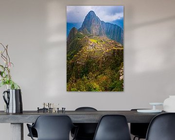 Blick über die Ruinen von Machu Picchu, Peru von Henk Meijer Photography