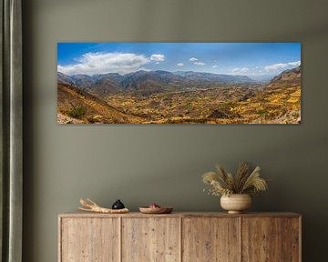 Panorama van de Colca Canyon, Peru van Henk Meijer Photography