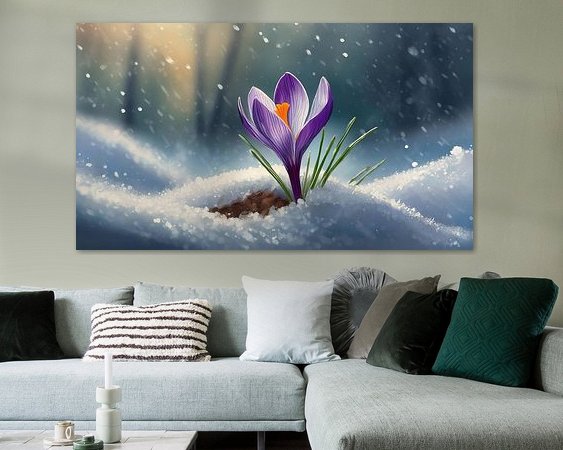 Example of the artwork in a room